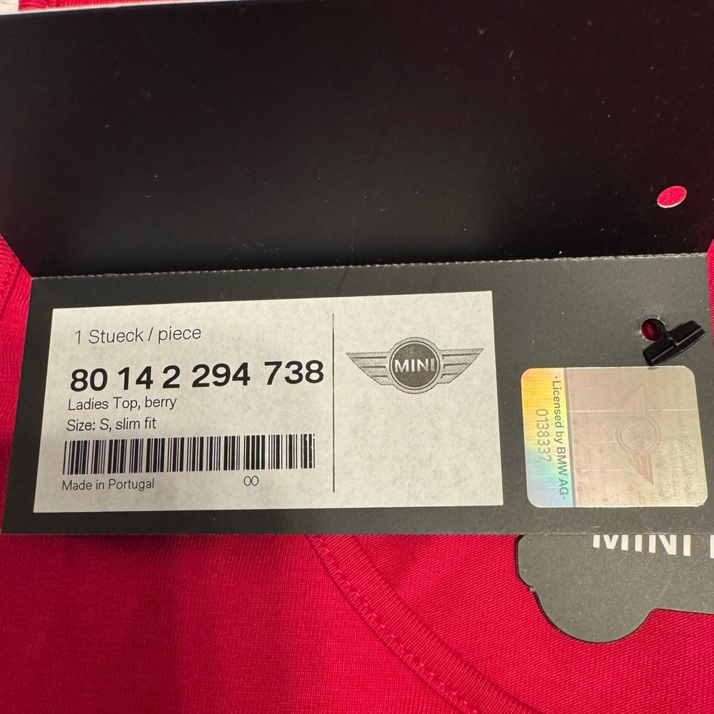 NWT Mini Cooper Pink Women’s Top - Picture 5 of 6